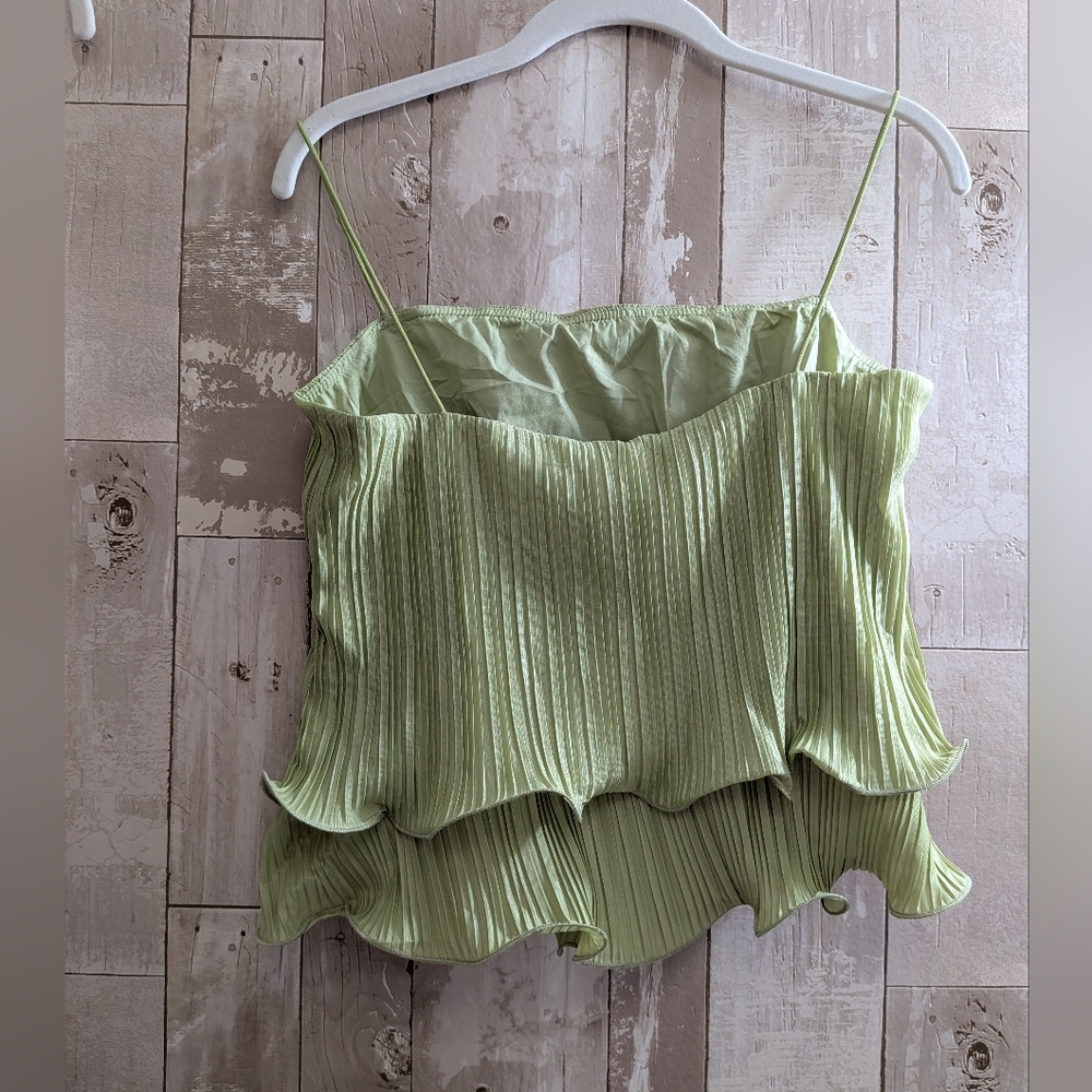 Commense Pleated Layered Ruffle Skirt Set - Picture 4 of 16
